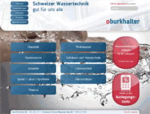 Tablet Screenshot of burkhalter-h2o.ch